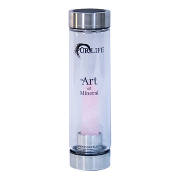 Rose Quartz Gemstone Water Bottle